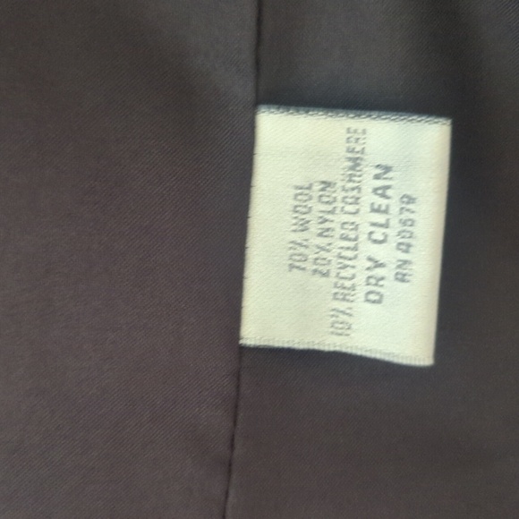 Vtg 90s Wool/Cashmere Blend Black Old Money Classic Long Line Blazer Sz 8 - Picture 7 of 9